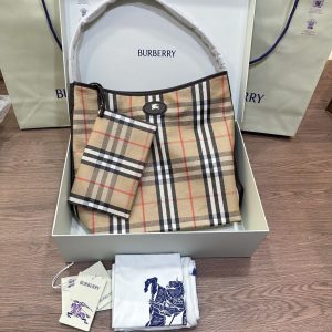 Réplica Burberry P480 de Calidad Espejo - Bolso de Hombro de Lujo con Cuero Legítimo 1155438178 - front view