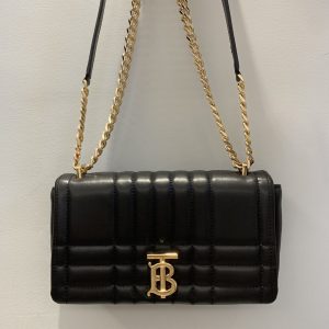 Burberry Lola Bag Réplica 1:1 de Lujo con Cadena de Acero y Cuero Auténtico 1157252906 - front view