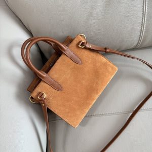 Réplica Burberry Cotswolds Tote de Calidad Espejo y Cuero Legítimo 1155193899 - side view