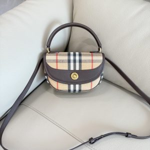 Réplica Burberry Highlands Mini Tote 1:1 Calidad Espejo con Envío 24 Horas 1155438195 - side view