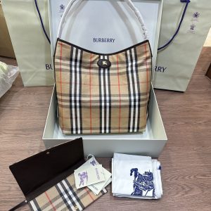 Réplica Burberry P480 de Calidad Espejo - Bolso de Hombro de Lujo con Cuero Legítimo 1155438178 - side view